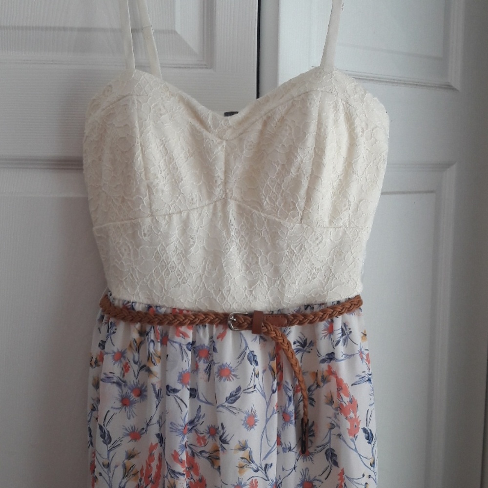 Lily Rose Floral and Lace MiniDress Size XL